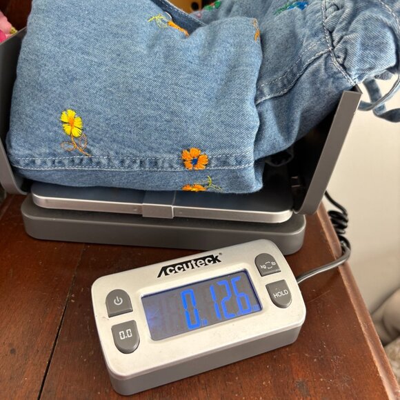 Vtg Kalifornia Juniors Dress Size 13 Denim Western Floral Embroidered Y2K 18663 - Picture 10 of 10